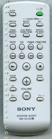 sony system audio rm sc30 manual