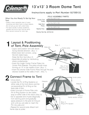 3 dome connection tent instructions