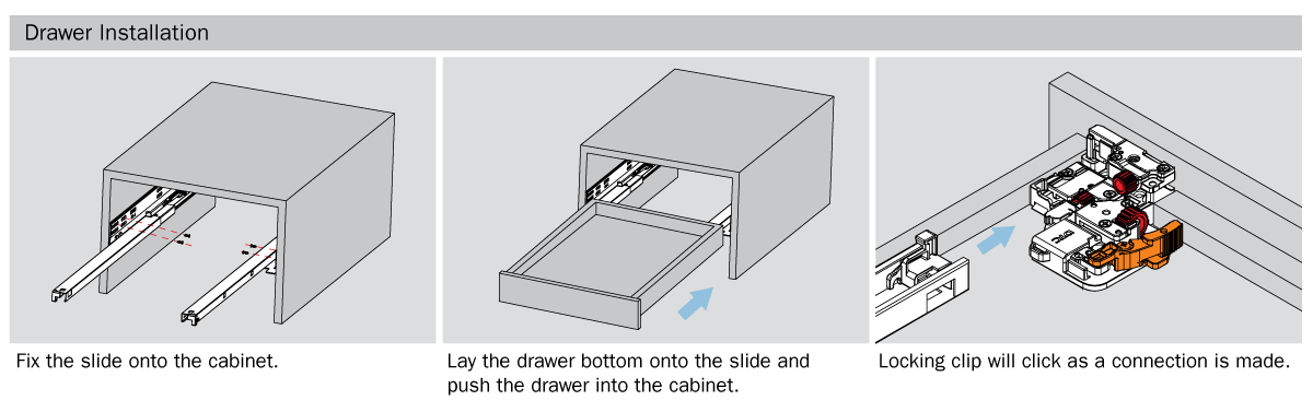 dtc drawer slide instructions