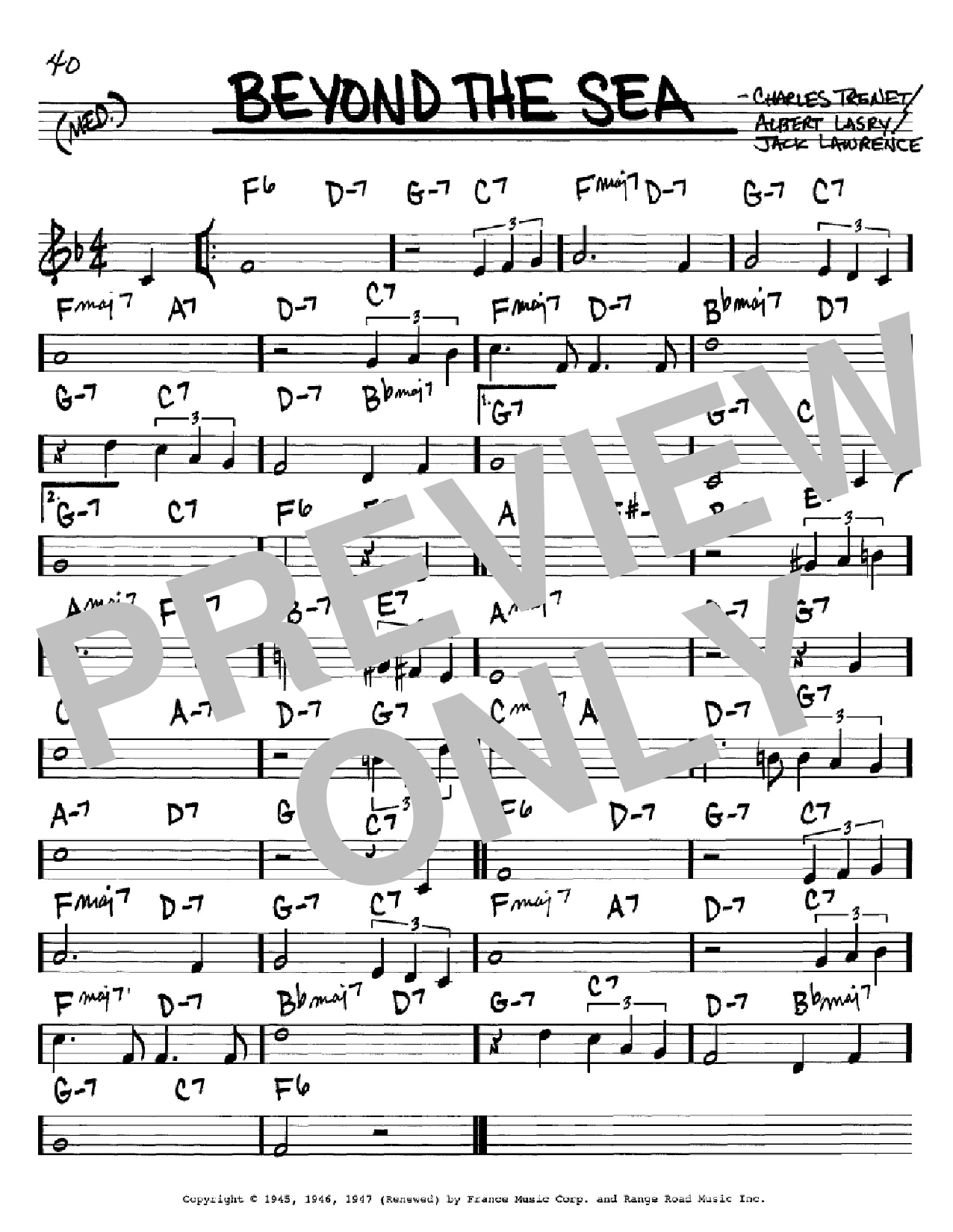 Beyond the sea piano sheet music pdf