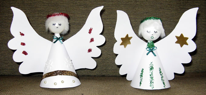 paper christmas angel instructions