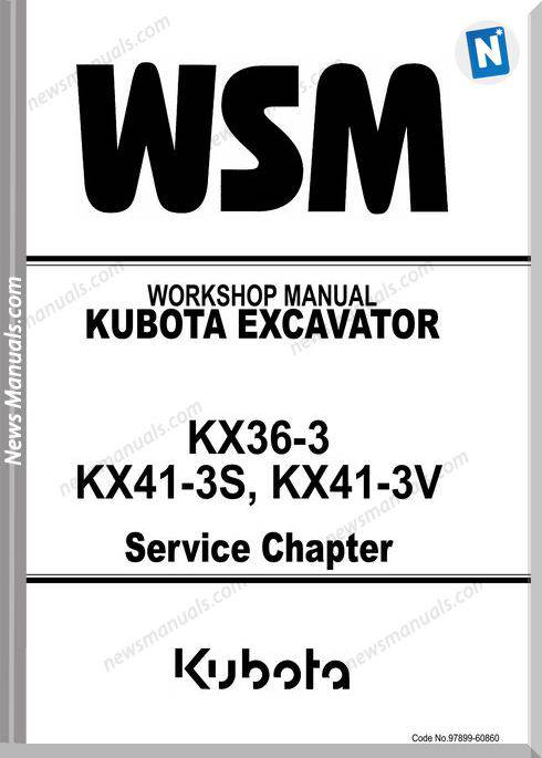 Kubota kx41 3v service manual