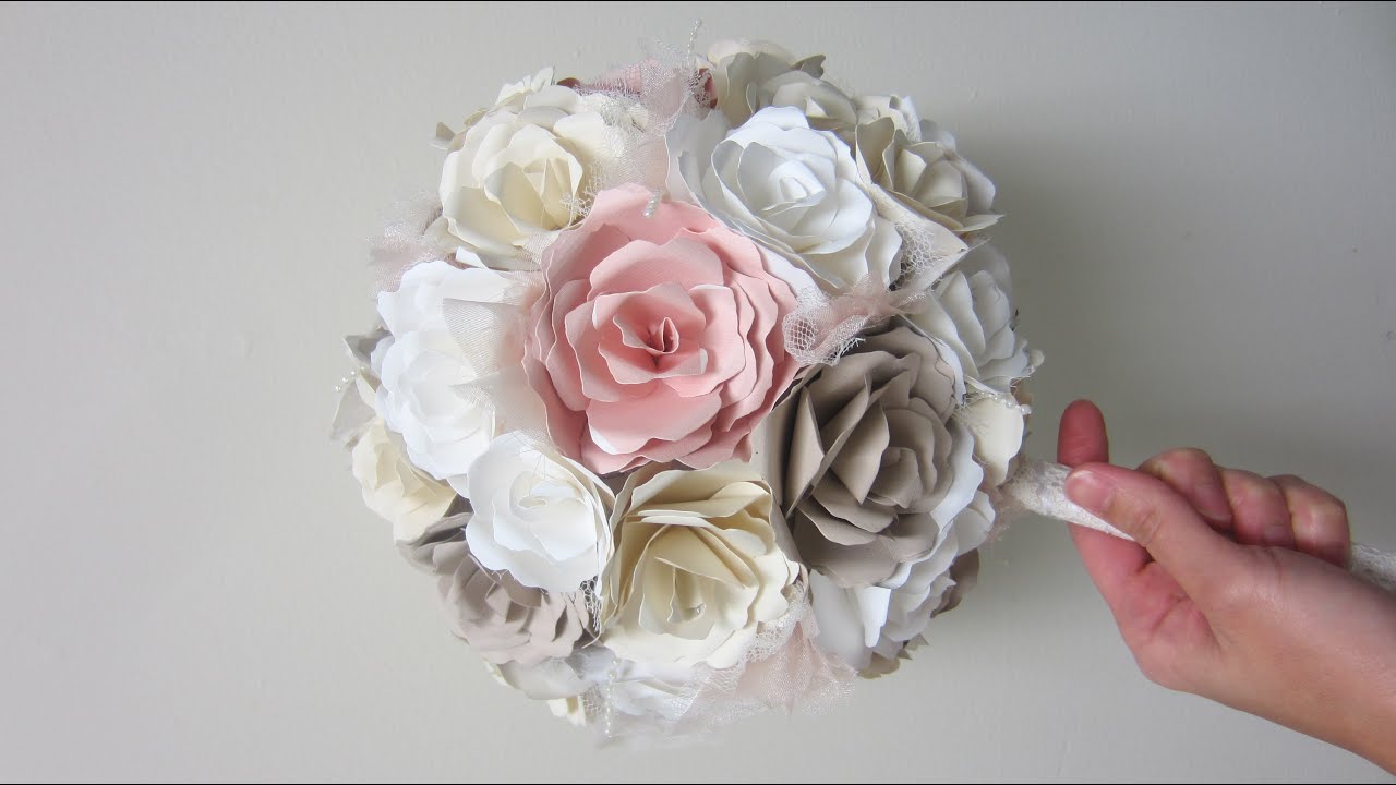 Paper flower bouquet instructions