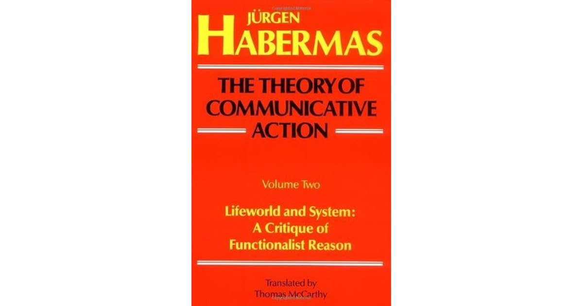 The theory of communicative action pdf