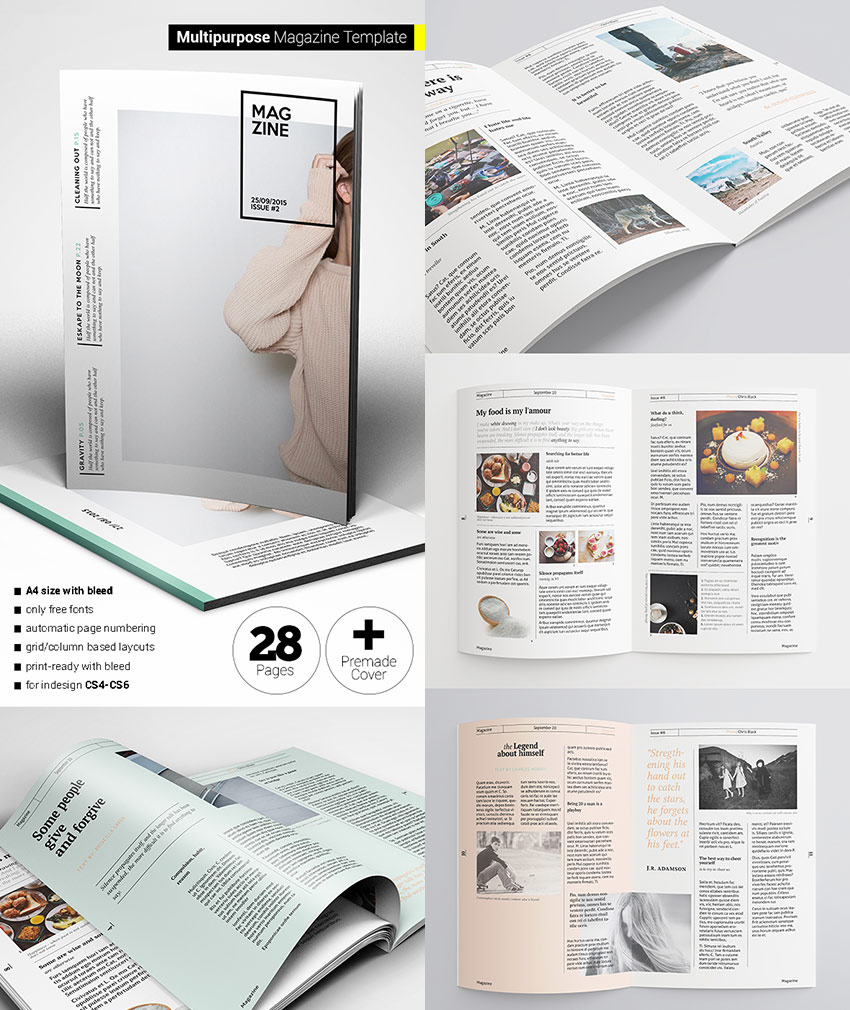 Creative magazine layout design pdf
