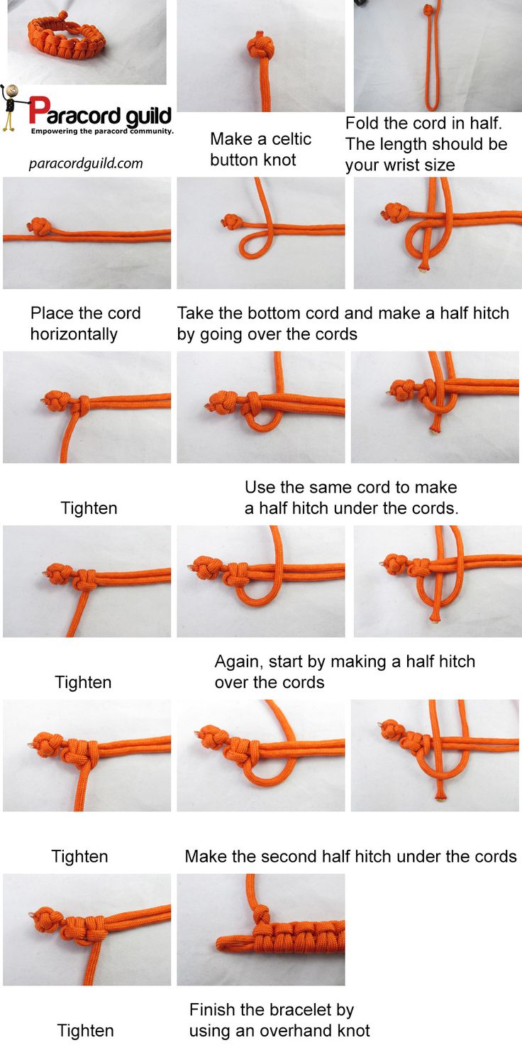 Easy paracord bracelet instructions