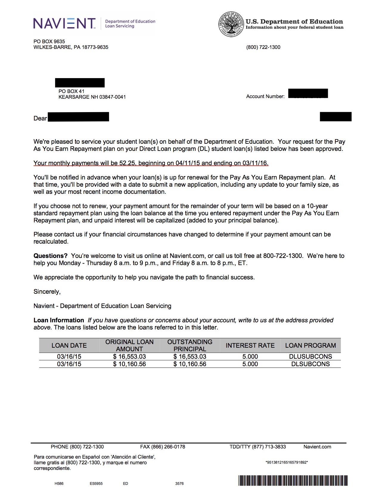 Loan discharge application school closure form