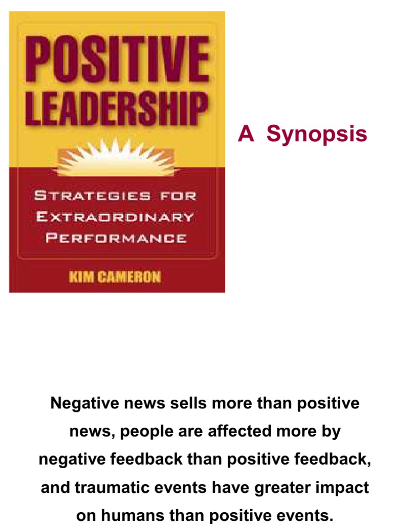 Positive leadership kim cameron pdf
