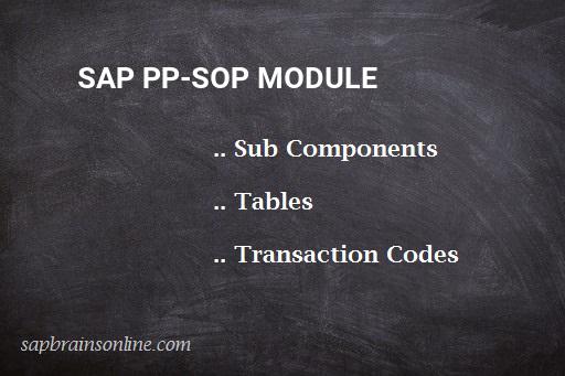 Sop in sap pp pdf