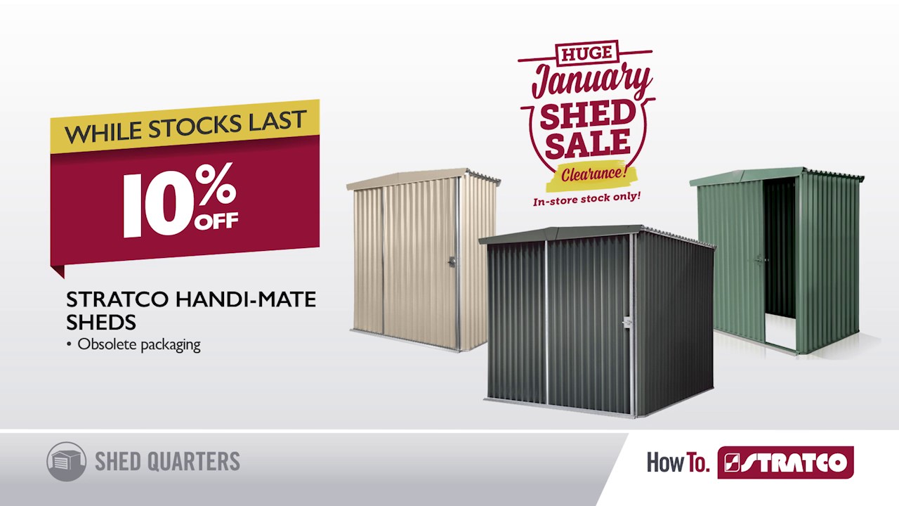 stratco handi mate shed instructions