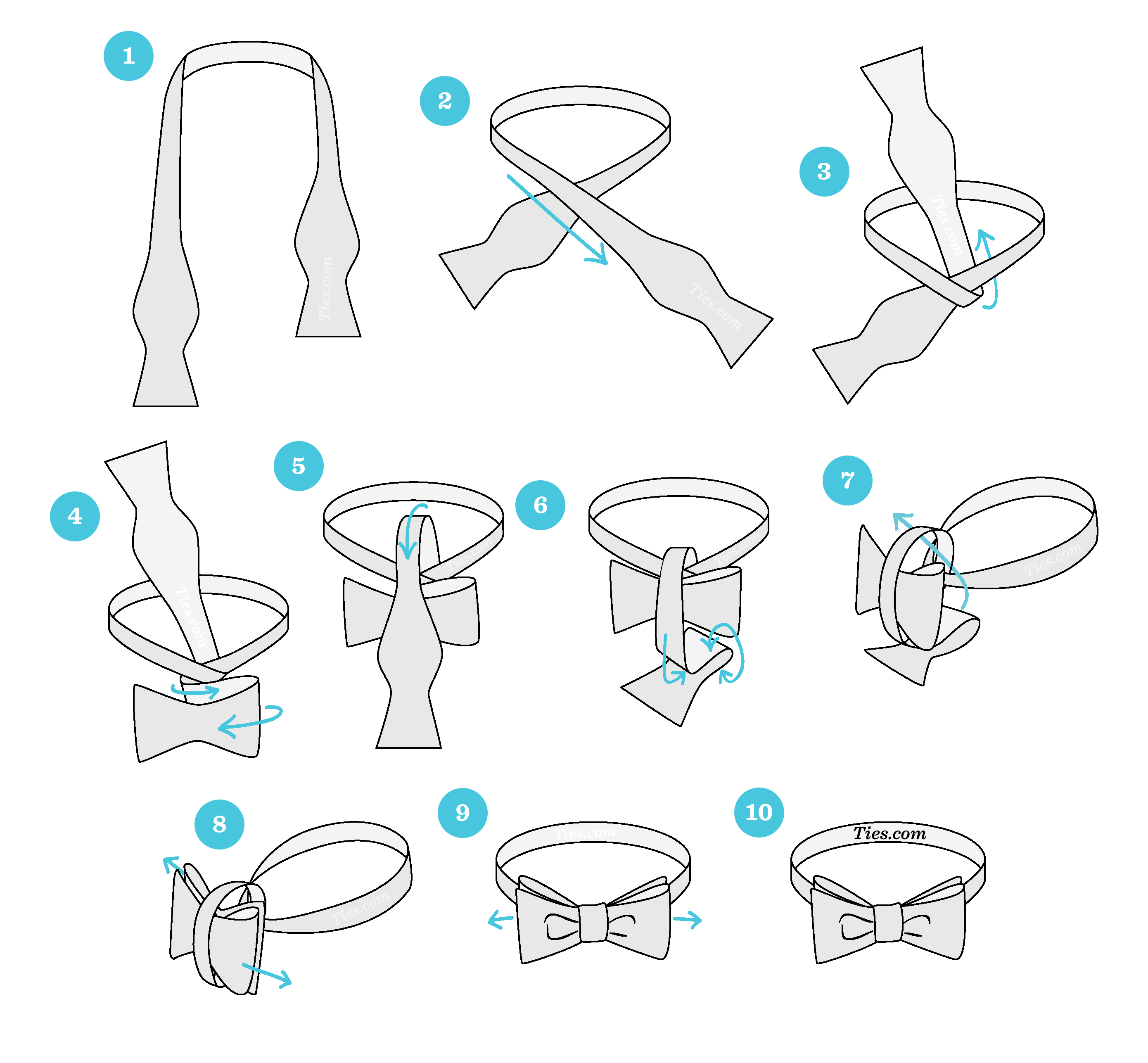 how to tie a tie instructions in french