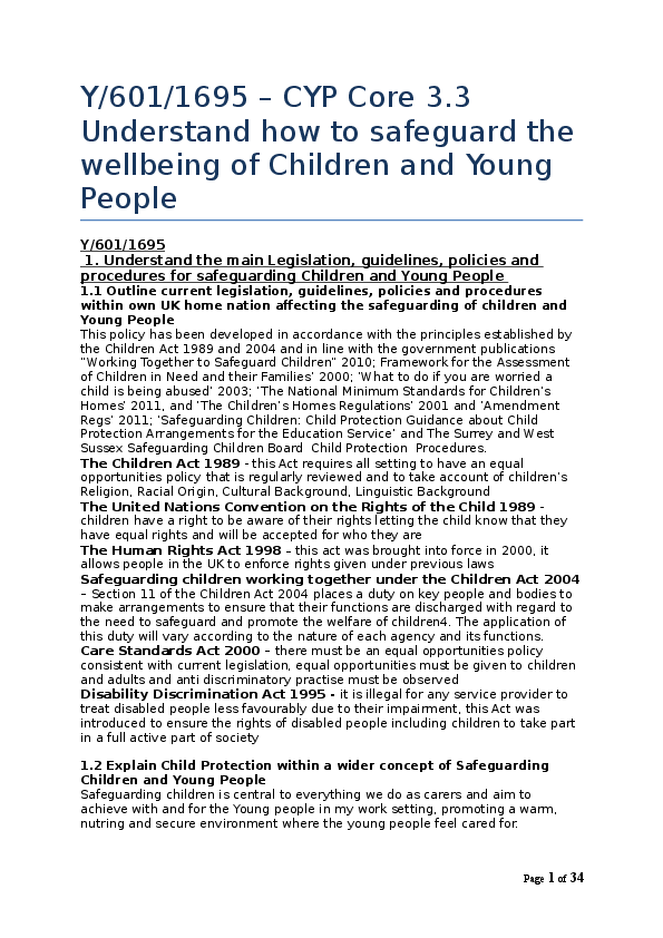 Aps guidelines for working with young people