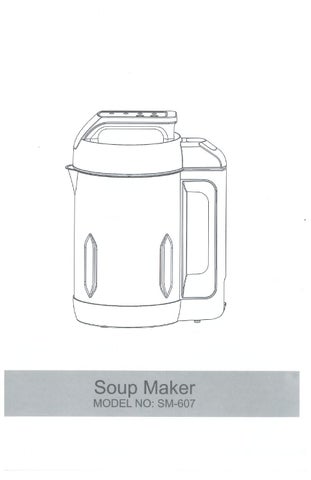 avancer soup maker instructions