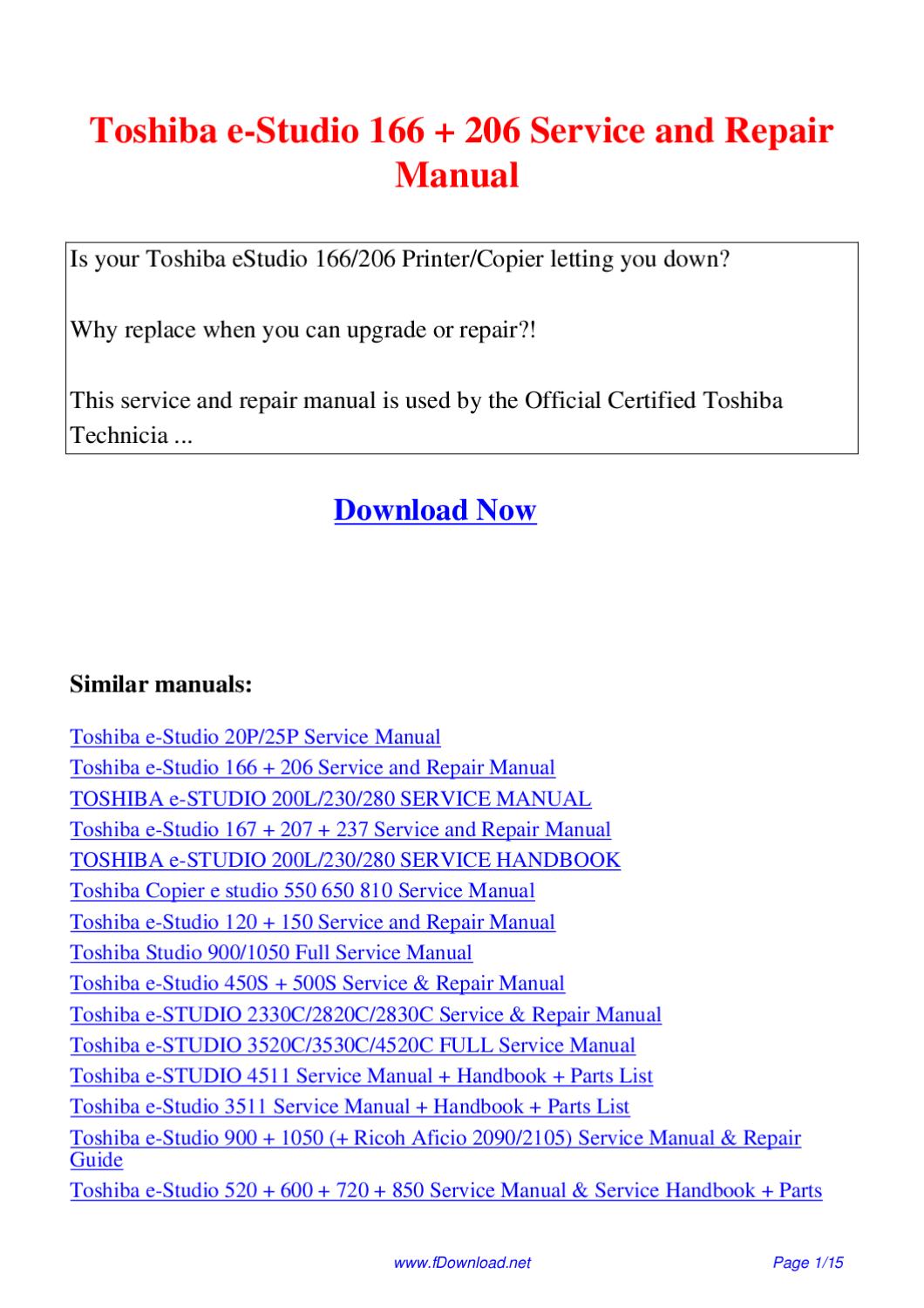 Toshiba e studio 2330c manual