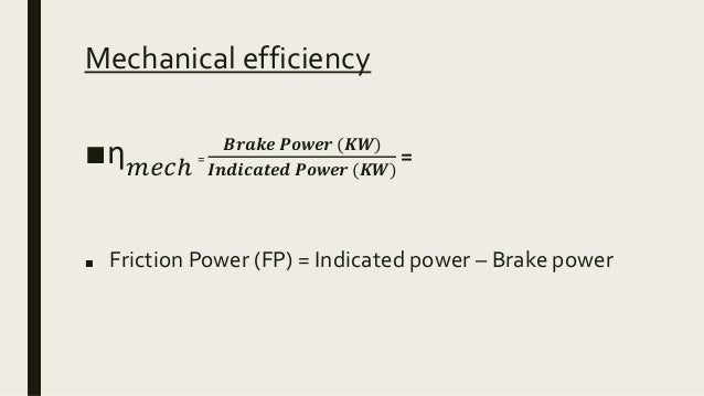 Performance parameters of ic engine pdf