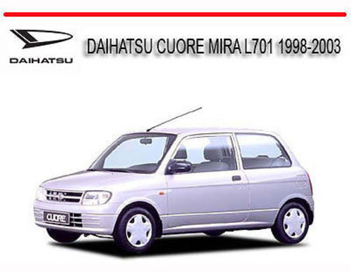 Daihatsu mira repair manual pdf