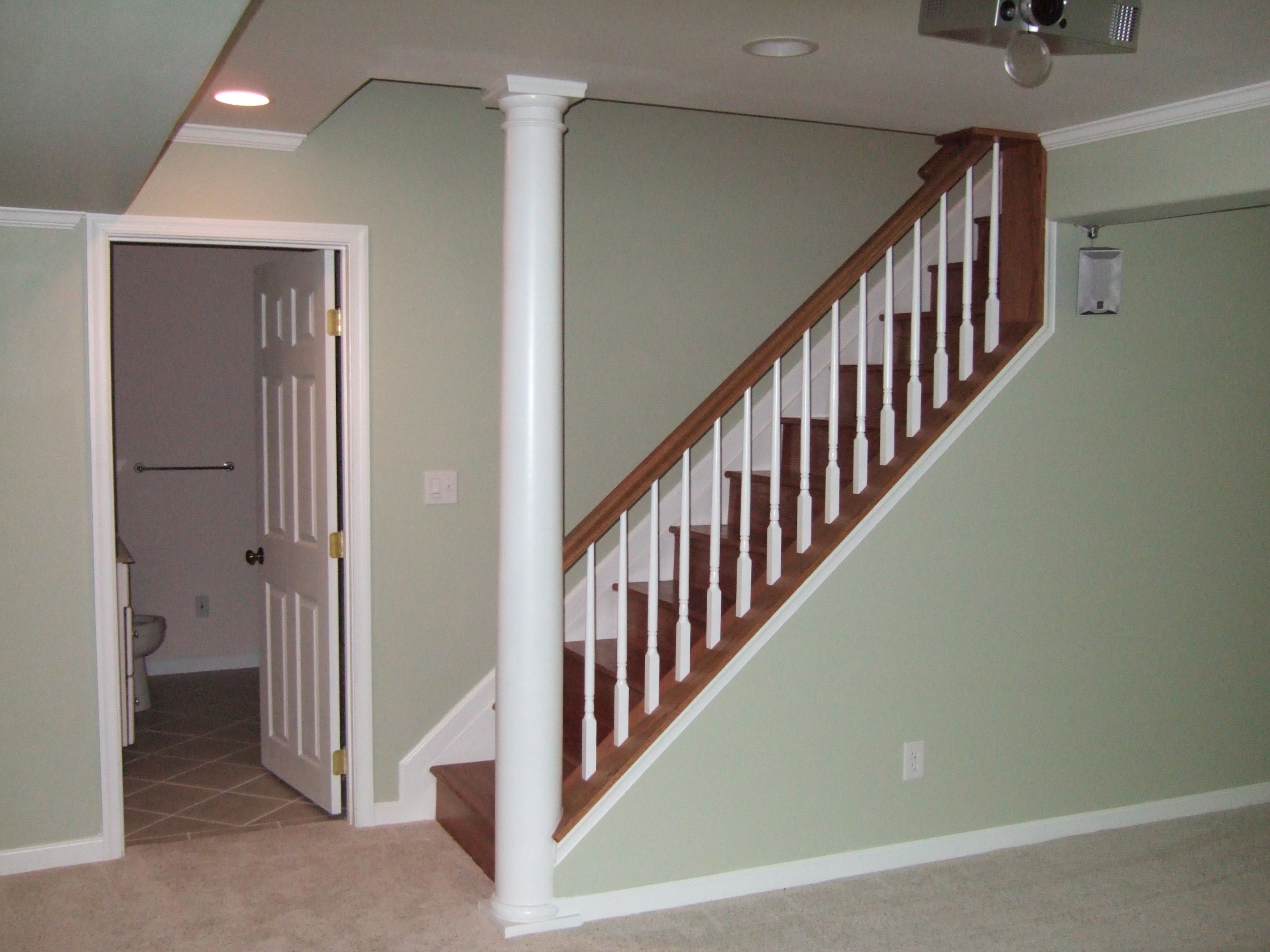 Stair case hallway how to finish