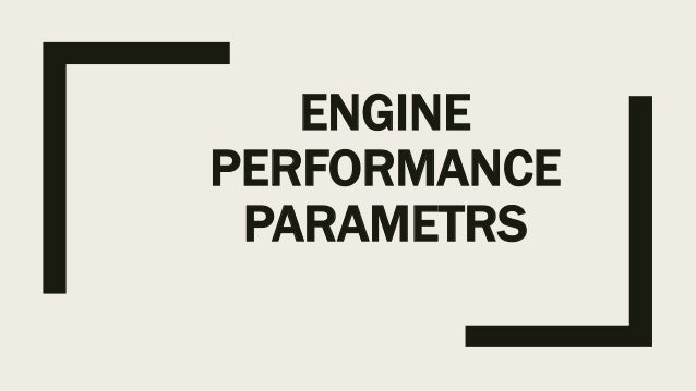 Performance parameters of ic engine pdf
