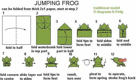 origami frog instructions pdf