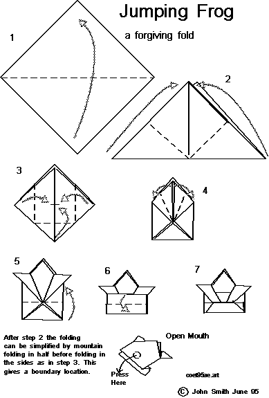 origami frog instructions pdf