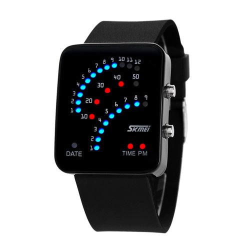 skmei binary led watch manual