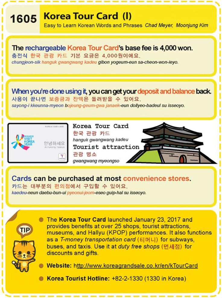 Tour guide in korean language